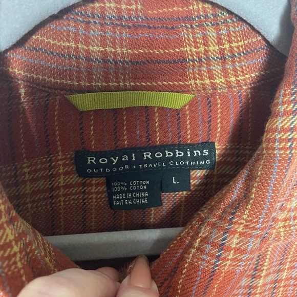 Royal Robbins Outdoor Clothing Mens Long Sleeve Button Down Size L - Picture 3 of 6